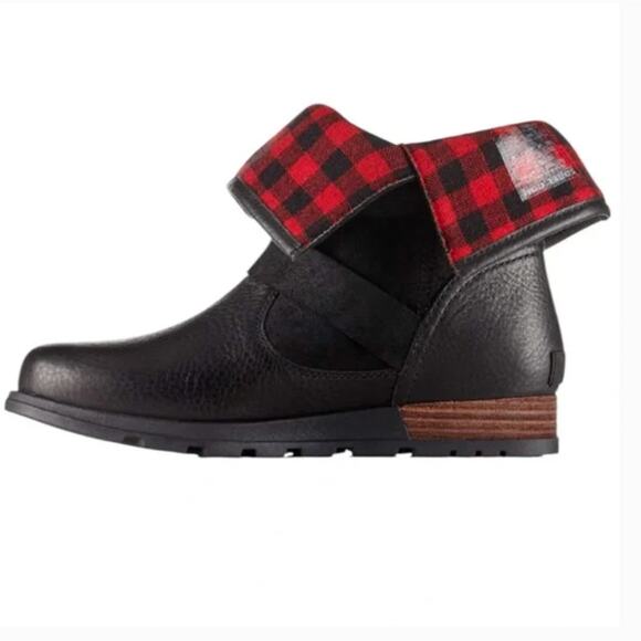 Sorel Women’s Black Major Moto Boot Sz 8 - Picture 1 of 6